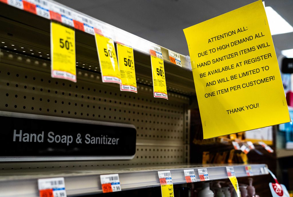 Amid COVID19 pandemic, empty store shelves are showing people’s